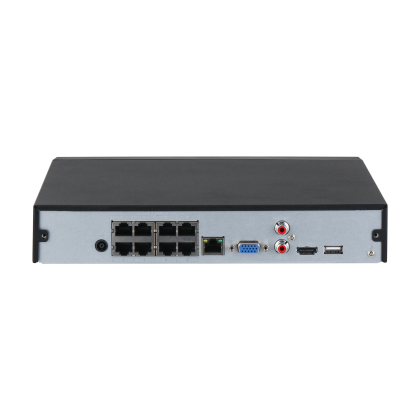 Видеорегистратор IP 8-канальный Dahua 8 портов POE, бюджет 72 Вт, HDD до 10Tb (DHI-NVR2108HS-8P-I2)