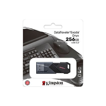 Флеш-накопитель Kingston 256Gb USB3.1 DataTraveler Exodia Черный (DTXON/ 256GB)