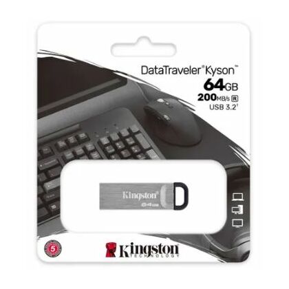 Флеш-накопитель Kingston 64Gb USB3.1 DataTraveler Kyson Серебристый (DTKN/ 64GB)