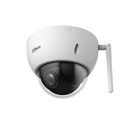 Видеокамера IP 2 Mp уличная Dahua купольная, f: 2.8-12 мм, 1920*1080, ИК: 20 м, антивандальная, карта до 512 Gb, Wifi, поворотная (DH-SD22204DB-GNY-W)