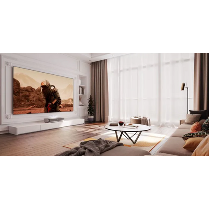 Телевизор 100" HISENSE 100L5H Smart TV, 4K Ultra HD, 60 Гц, тюнер DVB-T/ T2/ C/ S/ S2, HDMI х3, USB х2, 2х20 Вт,  серебристый