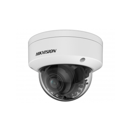 Видеокамера IP 4 Mp уличная Hikvision купольная, f: 2.8-12 мм, 2688*1520, LED:40 м, антивандальная, карта до 512 Gb (DS-2CD2747G2HT-LIZS(2.8-12MM))
