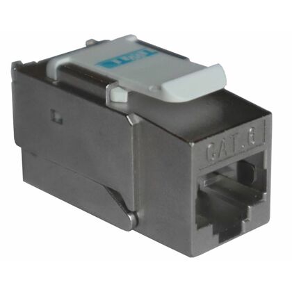 Гнездо вставка RJ-45 (Keystone), STP, Cat6, 90 градусов, Lanmaster, белый (TWT-OK45STP/ 6-WH)