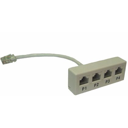 Y-адаптер, 4 параллельных порта RJ-45, Lanmaster (TWT-Y-1P4)
