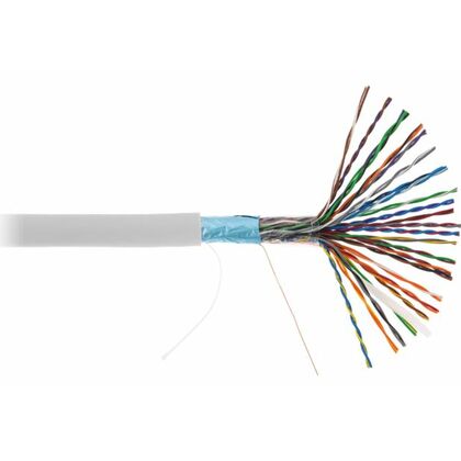 Кабель Cu FTP, Внутренний, 25x2x0.47, бухта 305м., Cat5, NetLan (EC-UF025-5-PVC-GY-3)