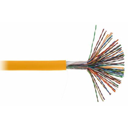 Кабель Cu UTP, Внутренний, 50x2x0.47, бухта 305м., Cat5, LSZH нг(B)-HF, NetLan (EC-UU050-5-LSZH-OR-3)