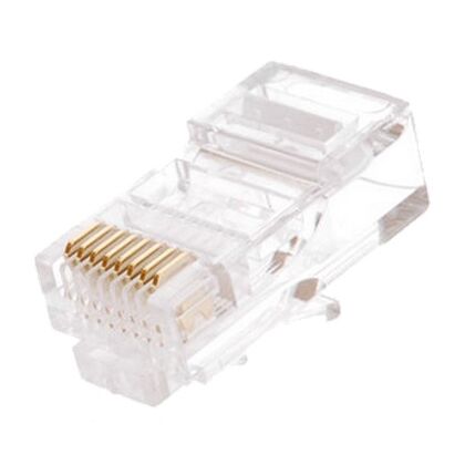 Коннектор RJ-45 Cat5e 3 микрона, неэкранированный, NetLan, упаковка 100 шт (EC-UP8P8C-5E-003-TR-100)