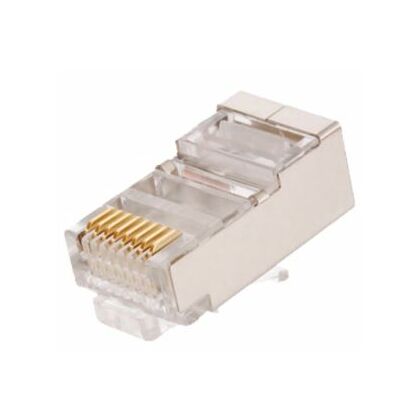 Коннектор RJ-45 Cat5e 3 микрона, экранированный, NetLan, упаковка 100 шт (EC-UP8P8C-SD-003-TR-100)