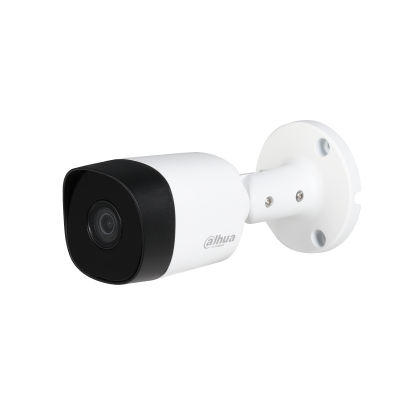 Видеокамера аналоговая 5 Mp уличная Dahua цилиндрическая, f: 2.8 мм, 2880*1620, ИК: 20 м (DH-HAC-B2A51P-0280B-S2)