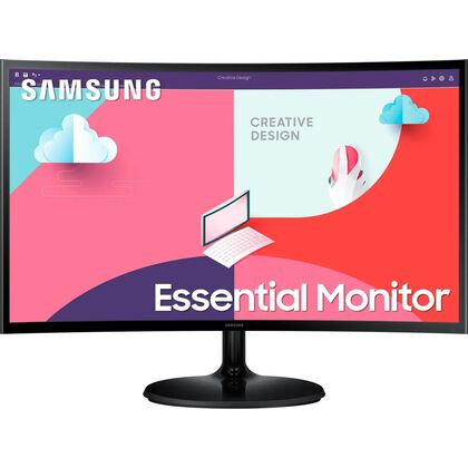 Монитор 23.8" Samsung S24C360EAI черный (VA, 1920х1080, 75 Гц, 4 ms, 250 cd/ m2, 3000:1, HDMIx4, VGAх1)