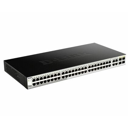 Управляемый коммутатор 52 порта D-Link DGS-1210-52 (48х1Гбит/ с, 4хRJ45/ SFP) 2 уровня