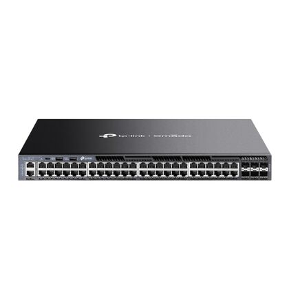 Стекируемый управляемый коммутатор 54 порта TP-Link SMB SG6654X (48х1Гбит/ с, 6хSFP+, 2хUSB 2.0) 3 уровня