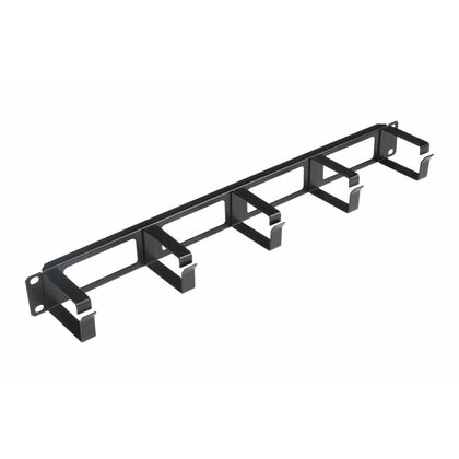 Организатор кабельный 19" 1U, с металлическими кольцами, Hyperline [CM-1U-ML]