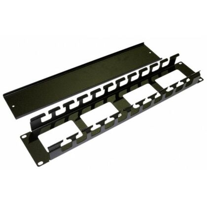 Организатор кабельный 19" 2U, металлический с крышкой, Hyperline (CM-2U-ML-COV)
