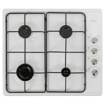 Газовая варочная панель DARINA T1 BGM 341 11 W белый (конфорок -  4 шт, панель - эмалированная сталь, 59х51 см)
