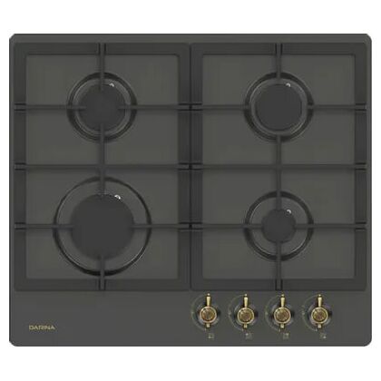 Газовая варочная панель DARINA 1T38 BGM 341 12 At черный (конфорок -  4 шт, панель - эмалированная сталь, 59х51 см)