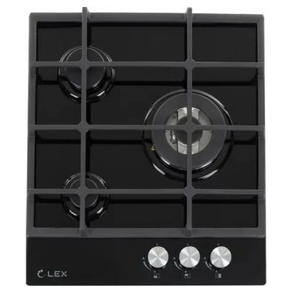 Газовая варочная панель Lex GVG 431 BL черный (конфорок -  3 шт, панель - закаленное стекло, Wok - есть, 45х51 см) Газовая варочная панель Lex GVG 431 BL черный (конфорок -  3 шт, панель - закаленное стекло, Wok - есть, 45х51 см)