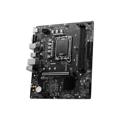 Материнская плата MSI LGA1700: PRO H610M-E [H610, 2*DDR5, 1*PCIEx16, 1*PCIEx1, 4*Sata3, 1*M.2, 2 порта*USB3, D-Sub, HDMI, microATX]