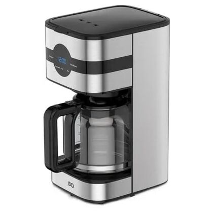 Кофеварка капельная BQ CM2002 черный/ серебристый (900 Вт, молотый, 1500 мл)