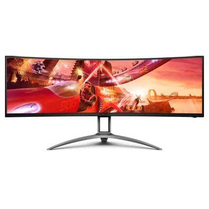 Монитор 48.8 " AOC AG493UCX2 черный (VA, 5120x1440, 165 Гц, 1 ms, 400 cd/ m2, 3000:1, audio: 2х5 Вт, DPх1, HDMIх3)