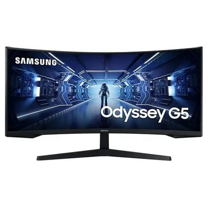 Монитор 34" Samsung C34G55TWWI черный (VA, 3440х1440, 165 Гц, 1 ms, 250 cd/ m2, 2500:1, DPх1, HDMIх1)