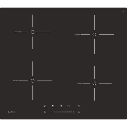 Индукционная варочная панель DARINA PL EI313 B черный (конфорок - 4 шт, панель - стеклокерамика, 59x52 см)
