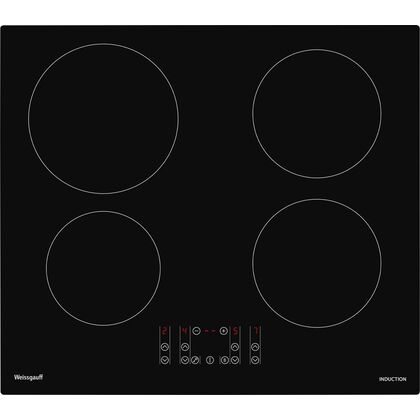 Индукционная варочная панель Weissgauff HI 640 BSCM черный (конфорок - 4 шт, панель - стеклокерамика, 59x52 см)