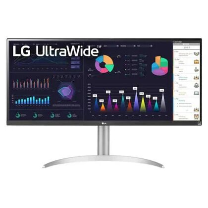 Монитор 34" LG 34WQ650-W.ARUZ черно-серебристый (IPS, 2560х1080, 100 Гц, 5 ms, 400 cd/ m2, 1000:1, DPх1, HDMIх1)