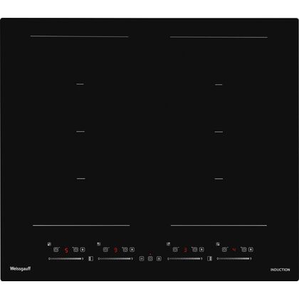 Индукционная варочная панель Weissgauff HI 649 Dual Flex черный (конфорок - 4 шт, панель - стеклокерамика, 56x48 см)