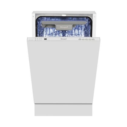 Посудомоечная машина встраиваемая Weissgauff BDW 4134 D белая (узкая , вместимость - 9 комплектов, расход воды - 8 л)