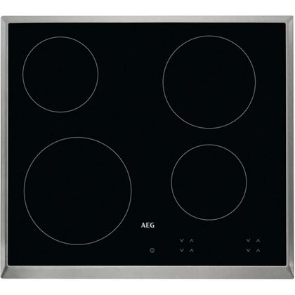 Электрическая варочная панель AEG HK624000XB черный (конфорок - 4 шт, панель - стеклокерамика, 56x49 см)