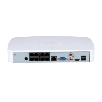 Видеорегистратор IP 8-канальный Dahua 8 портов POE, бюджет 72 Вт, HDD до 20Tb (DHI-NVR4108-8P-4KS3)