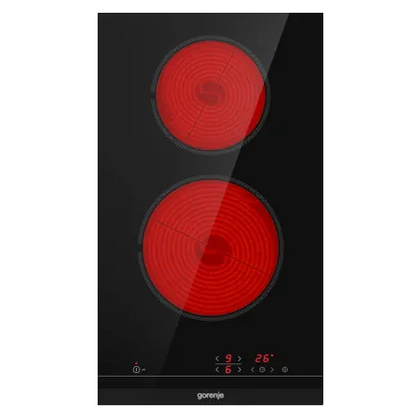 Электрическая варочная панель Gorenje ECT321BCSC черный (конфорок - 2 шт, панель - стеклокерамика, 30х51 см)