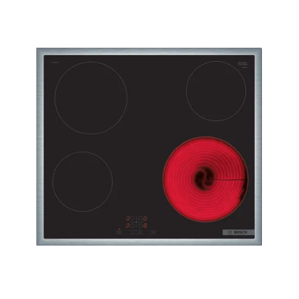 Электрическая варочная панель Bosch PKE645BA2E черный (конфорок - 4 шт, панель - стеклокерамика, 58,3х51,3 см)