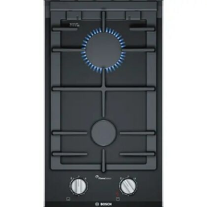 Газовая варочная панель Bosch PRB3A6D70M черный (конфорок - 2 шт, панель - стеклокерамика)