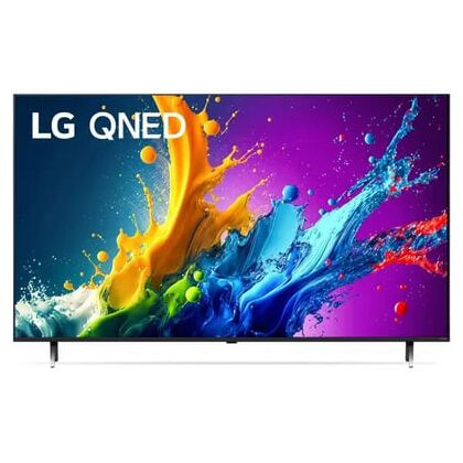 Телевизор 43" LG 43QNED80T6A.ARUB QNED, Smart TV, 4K Ultra HD, 60 Гц, T/ T2/ C/ S/ S2, HDMI х3, USB х2, звук 2х10 Вт, черный титан