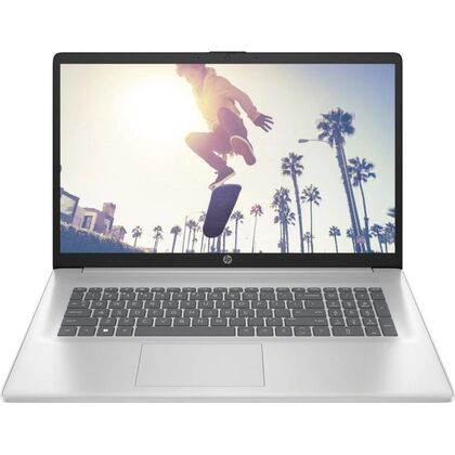 Ноутбук HP 17,3"/ AMD Ryzen5 7520U (2.8GHz до 4.3GHz)/ 8Гб/ SSD 512Гб/ AMD Radeon Graphics (1920x1080) IPS/ No ODD/ DOS/ Серебристый 17-cp2172ng (9W1X8EA)