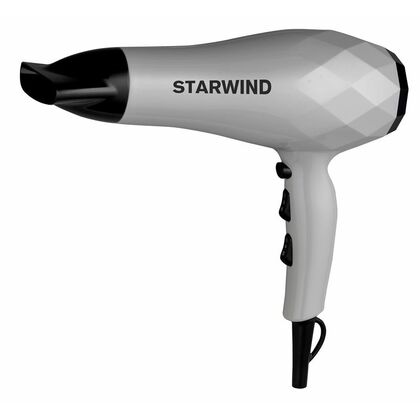 Фен Starwind SHT6101 серый (2000 Вт, режимов - 5, вид: полноразмерный, насадок - 1)