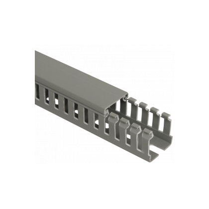 Короб ПВХ монтажный перфорированный 25x25x2000mm, серый, ИМПАКТ IEK (CKM50-025-025-1-K03)
