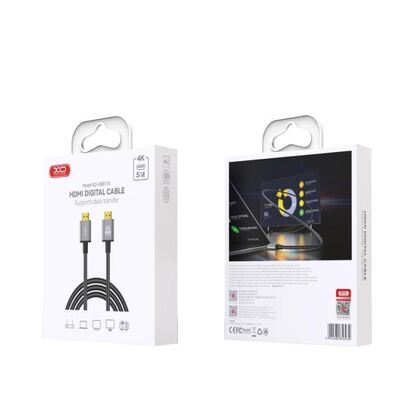 Кабель HDMI 3м -XO- черный, позол. разъемы, коробка (6920680856930)