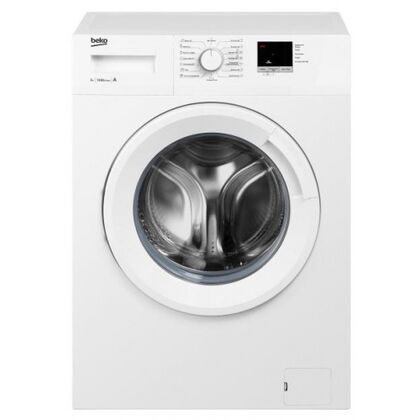 Стиральная машина фронт. Beko WRE6511ZWW белый, 6 кг, дисплей -да, глубина - 41 см, отжим - 1000 об/ мин