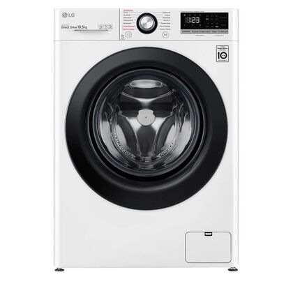Стиральная машина фронт. LG TW4V3RS6W белый, 10.5 кг, дисплей -да, глубина - 56.5 см, отжим - 1400 об/ мин