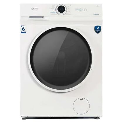 Стиральная машина фронт. Midea MF100W60/ W белый, 6.5 кг, дисплей -да, глубина - 40 см, отжим - 1200 об/ мин