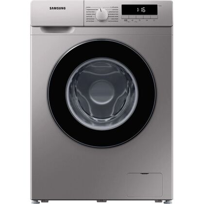 Стиральная машина фронт. Samsung WW80T3040BS/ LP серебристый, 8 кг, инвертор, дисплей -да, глубина - 46.5 см, отжим - 1400 об/ мин
