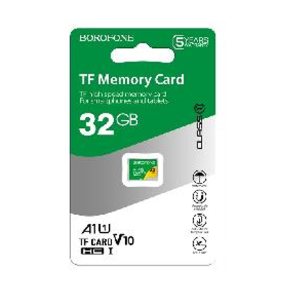 Карта памяти microSDHC Borofone TF high speed 32Gb Class 10 без адаптера (6931474701237)