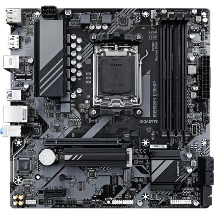 Материнская плата Gigabyte sAM5: B650M D3HP [AMD B650, 4*DDR5, 1*PCIEx16, 1*PCIEx1, 4*Sata3, 2*M.2, 4 порта*USB, DisplayPort, HDMI, microATX]