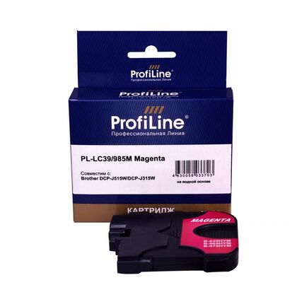 Картридж Brother LC39/ 985M Magenta ProfiLine (DCP-J125/ DCP-J315W/ DCP-J515W/ MFC-J220/ MFC-J265W/ MFC-J410/ MFC-J415W)