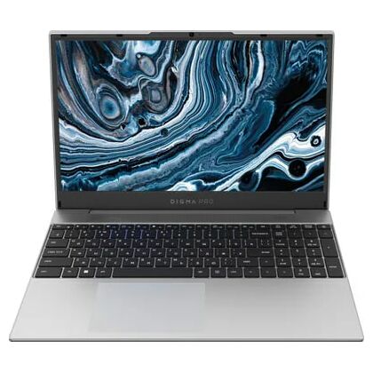 Ноутбук Digma 15,6"/ AMD Ryzen7 5700U (1.8GHz до 3.2GHz)/ 16Гб/ SSD 512Гб/ AMD Radeon Graphics (1920x1080) IPS/ No ODD/ Win 11 Pro/ Серебристый Breve (DN15R7