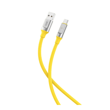Кабель USB -XO- NB251 (Lightning, 1м, силиконовый, желтый)