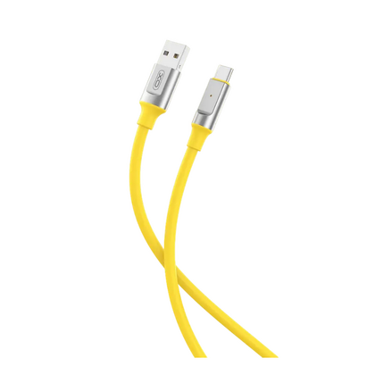 Кабель USB -XO- NB251 (MicroUSB, 1м, силиконовый, желтый)